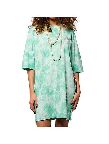 Kaporal elizah damesjurk groen/wit