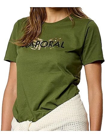 Kaporal eloae kaki t-shirt voor dames
