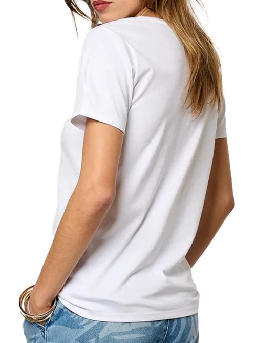 Kaporal ELOAE Wit T-shirt voor Dames - Kiabi Kaporal ELOAE Wit T-shirt voor Dames - Kiabi