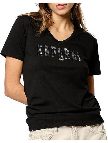Kaporal emele zwart t-shirt voor dames