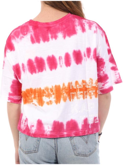 Kaporal EVEE Dames T-shirt Wit/Roze - Kiabi Kaporal EVEE Dames T-shirt Wit/Roze - Kiabi
