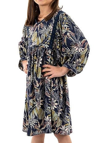 Kaporal fairy meisjesjurk marineblauw