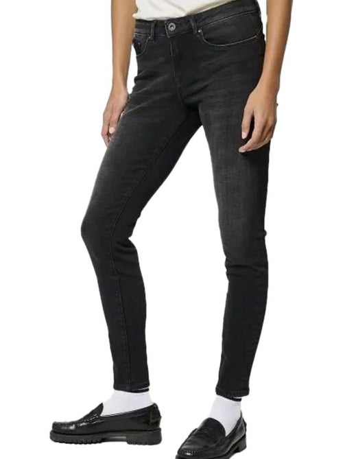 Kaporal Flore Dames Slim Fit Jeans Donkergrijs - Kiabi Kaporal Flore Dames Slim Fit Jeans Donkergrijs - Kiabi