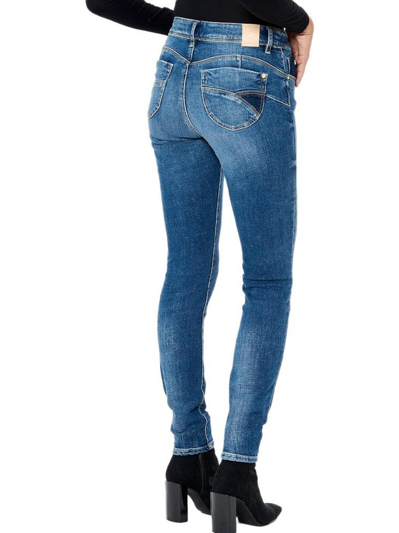 Kaporal FLORRE Slim Fit Jeans voor Dames - Bleached Blauw Blauw - Kiabi