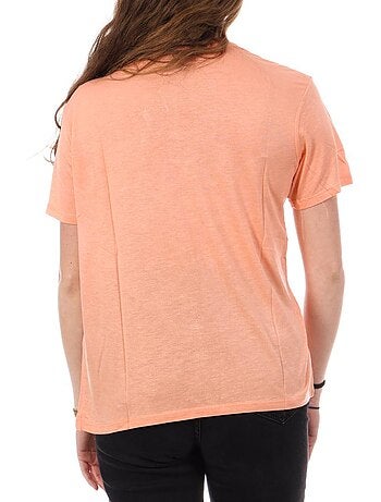 Kaporal frank oranje t-shirt voor dames