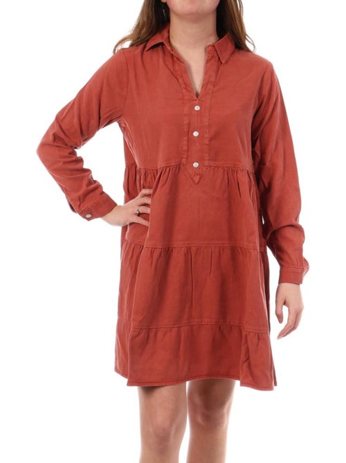 Kaporal GENTI Oranje Jurk voor Dames - Kiabi Kaporal GENTI Oranje Jurk voor Dames - Kiabi