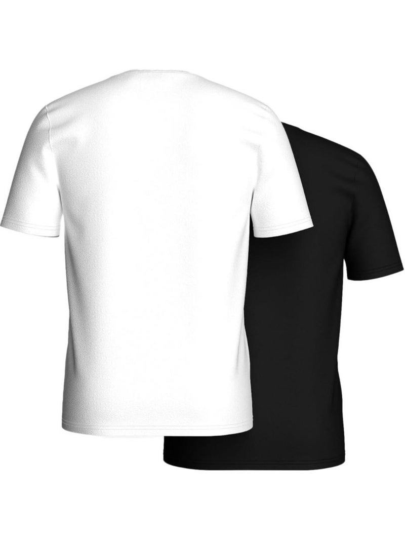 Kaporal GIFTH 2-Pack T-Shirts voor Heren - Wit/Zwart Zwart - Kiabi
