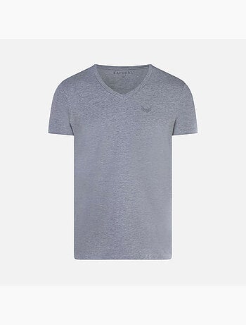Kaporal gifth heren t-shirts - set van 2 zwart/grijs