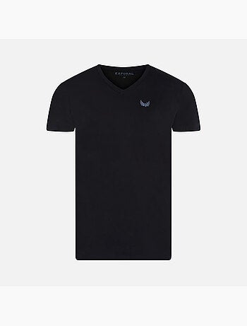 Kaporal gifth heren t-shirts - set van 2 zwart/grijs