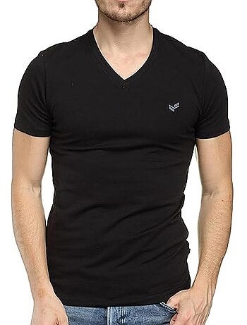 Kaporal gifth heren t-shirts - set van 2 zwart/grijs