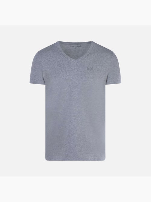 Kaporal GIFTH Heren T-Shirts - Set van 2 Zwart/Grijs - Kiabi Kaporal GIFTH Heren T-Shirts - Set van 2 Zwart/Grijs - Kiabi