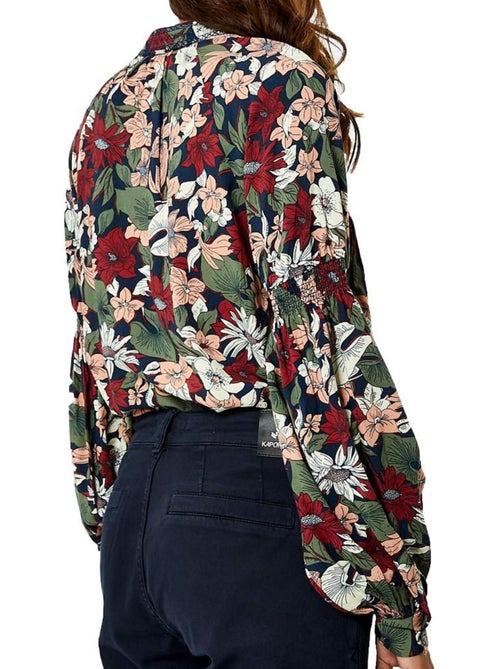Kaporal Glue Dames Blouse Zwart met Patroon - Kiabi Kaporal Glue Dames Blouse Zwart met Patroon - Kiabi