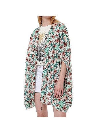 Kaporal growe witte kimono met bloemenprint voor dames