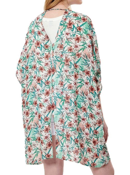 Kaporal Growe Witte Kimono met Bloemenprint voor Dames - Kiabi Kaporal Growe Witte Kimono met Bloemenprint voor Dames - Kiabi