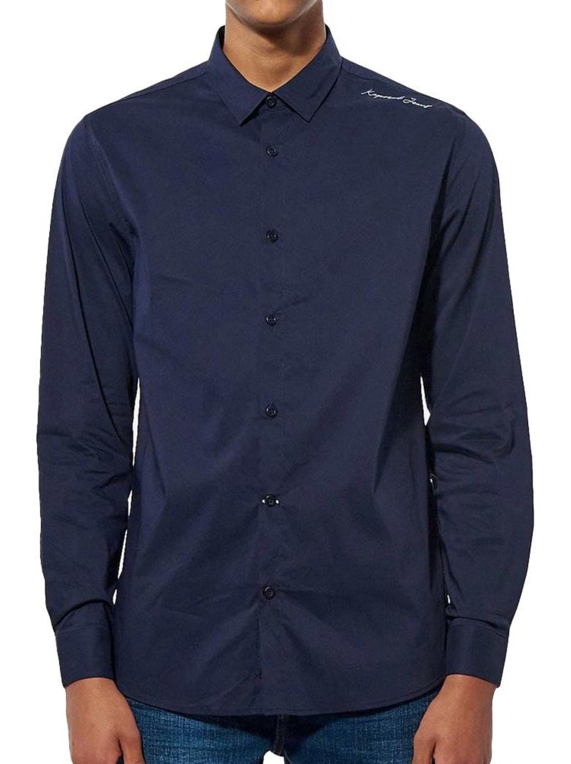 Kaporal Heren overhemd SURAJH22M42 - Marineblauw Marineblauw - Kiabi