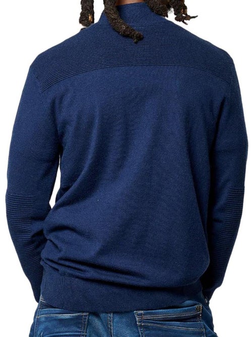 Kaporal Heren Trui VADA met Halve Rits - Marineblauw - Kiabi Kaporal Heren Trui VADA met Halve Rits - Marineblauw - Kiabi