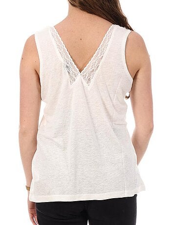 Kaporal jamy witte dames mouwloze top