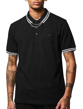 Kaporal jarod zwarte polo voor heren