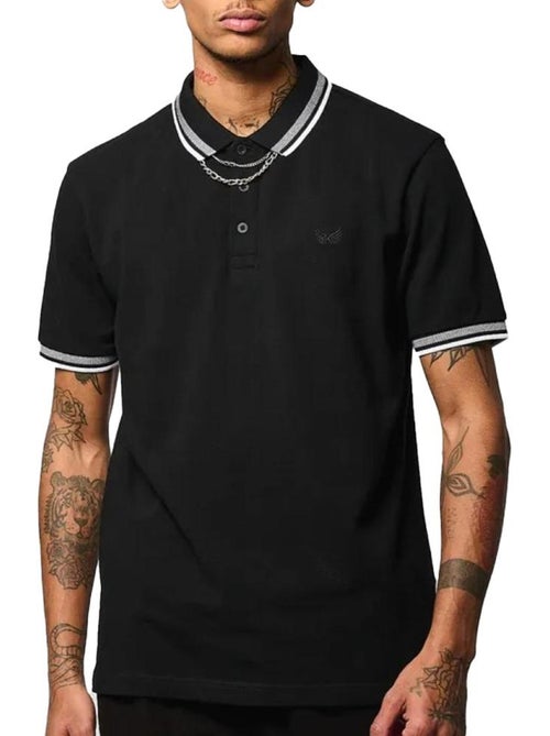 Kaporal Jarod Zwarte Polo voor Heren - Kiabi Kaporal Jarod Zwarte Polo voor Heren - Kiabi