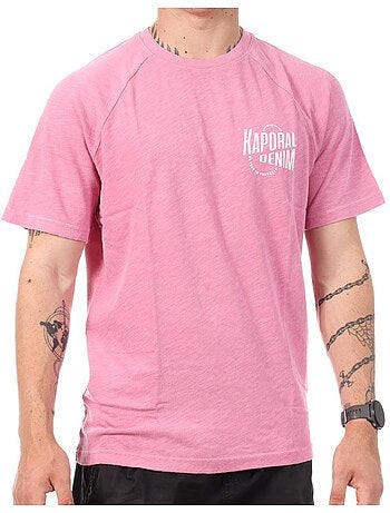 Kaporal jeale heren t-shirt met rozenprint