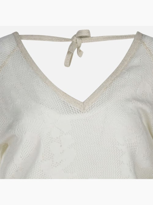 Kaporal JENTI Wit T-shirt met Lange Mouwen voor Dames - Kiabi Kaporal JENTI Wit T-shirt met Lange Mouwen voor Dames - Kiabi