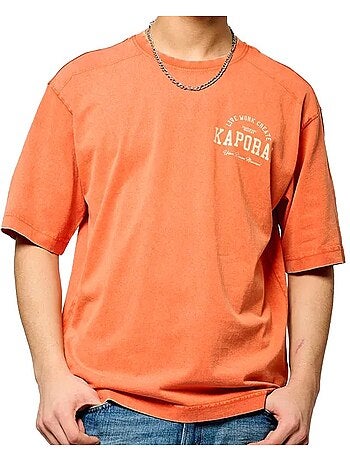 Kaporal joey oranje t-shirt voor heren