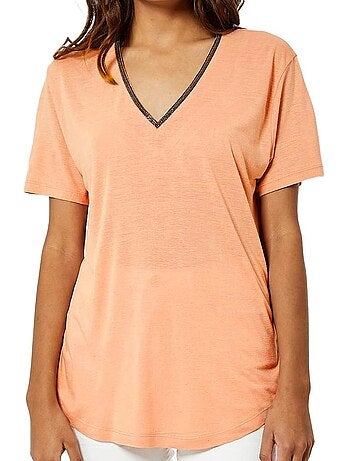 Kaporal jorixe oranje t-shirt voor dames