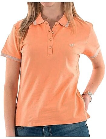 Kaporal jule oranje polo voor dames