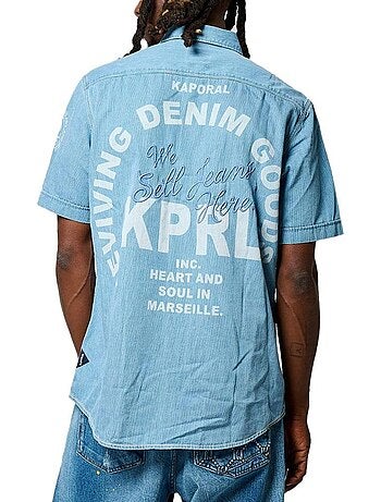 Kaporal KORDY Blauw Herenoverhemd