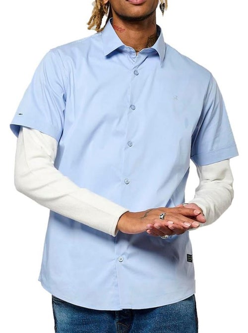 Kaporal KOURA Herenoverhemd Blauw - Kiabi Kaporal KOURA Herenoverhemd Blauw - Kiabi