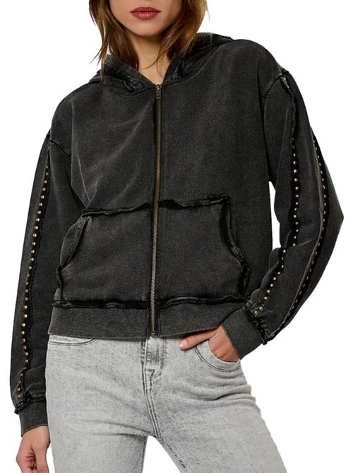 Kaporal Kp Vitra Grijs Dames Sweatshirt - Kiabi Kaporal Kp Vitra Grijs Dames Sweatshirt - Kiabi