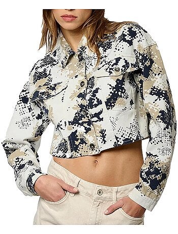 Kaporal kp viv damesvest wit/beige/zwart