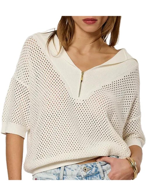 Kaporal Laiza Witte Polo voor Dames - Kiabi Kaporal Laiza Witte Polo voor Dames - Kiabi