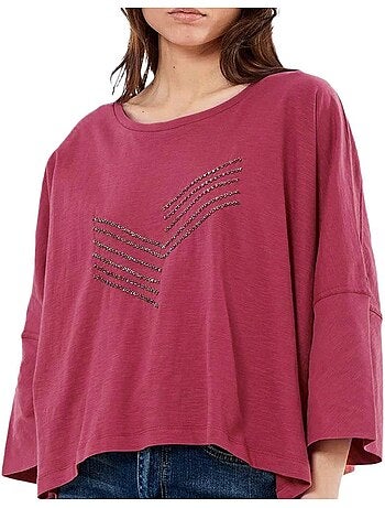 Kaporal lexi fuchsia t-shirt voor dames
