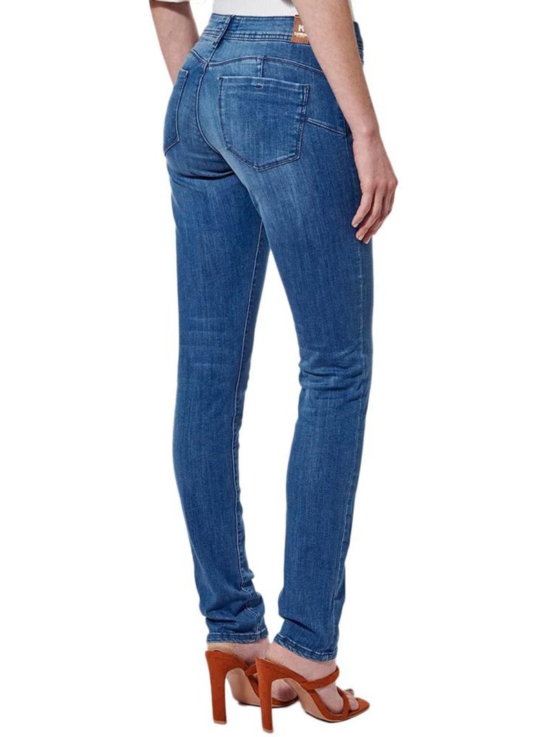 Kaporal LOCKK Slim Fit Jeans voor Dames - Blauw Blauw - Kiabi