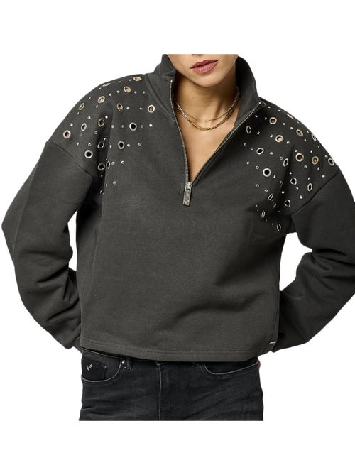 Kaporal MAGIE Grijs Dames Sweatshirt - Kiabi Kaporal MAGIE Grijs Dames Sweatshirt - Kiabi