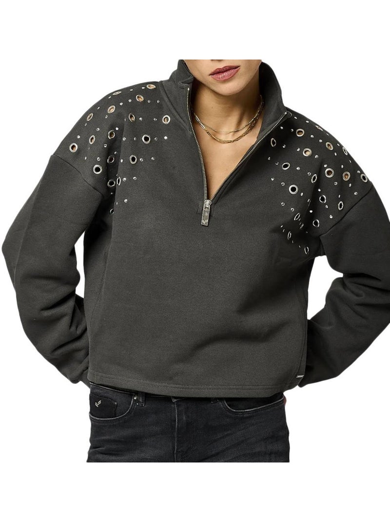Kaporal MAGIE Grijs Dames Sweatshirt Zilvergrijs - Kiabi