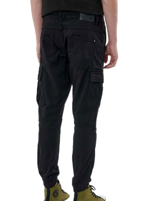 Kaporal Malki Zwarte Cargo Broek voor Heren - Kiabi Kaporal Malki Zwarte Cargo Broek voor Heren - Kiabi
