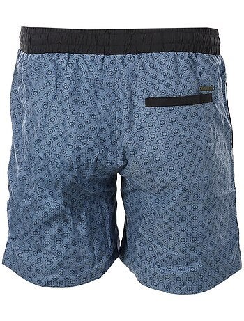 Kaporal martye heren zwemshort marineblauw/blauw met print