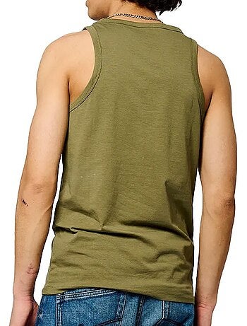 Kaporal mash heren kaki mouwloos t-shirt