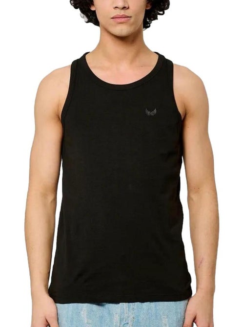Kaporal MASH Zwart Heren Mouwloos T-shirt - Kiabi