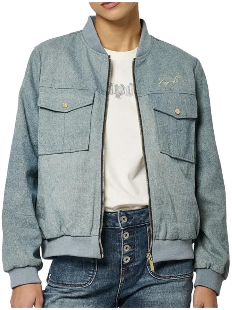 Kaporal MASSI Omkeerbaar spijkerjack voor dames, blauw Blauw - Kiabi