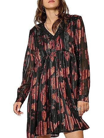 Kaporal moon dames jurk zwart/rood