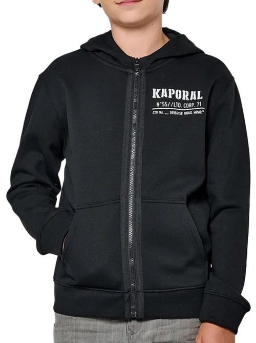 Kaporal MULL Zwart Jongensvest met Rits - Kiabi Kaporal MULL Zwart Jongensvest met Rits - Kiabi
