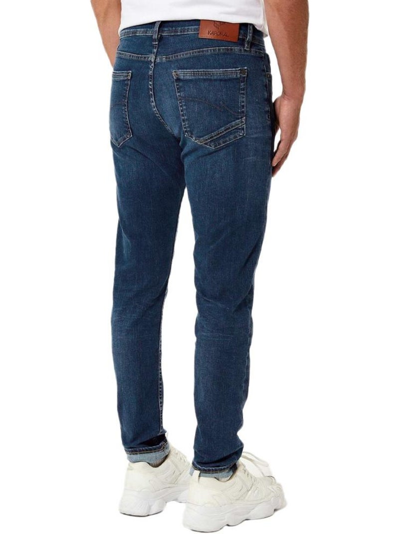Kaporal NINOXS Donkerblauwe Slim Fit Jeans voor Heren Denimblauw - Kiabi