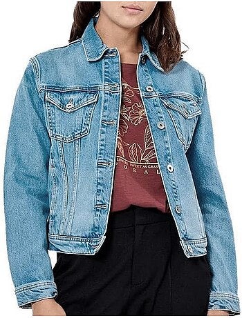 Kaporal nista dames jeansvest blauw