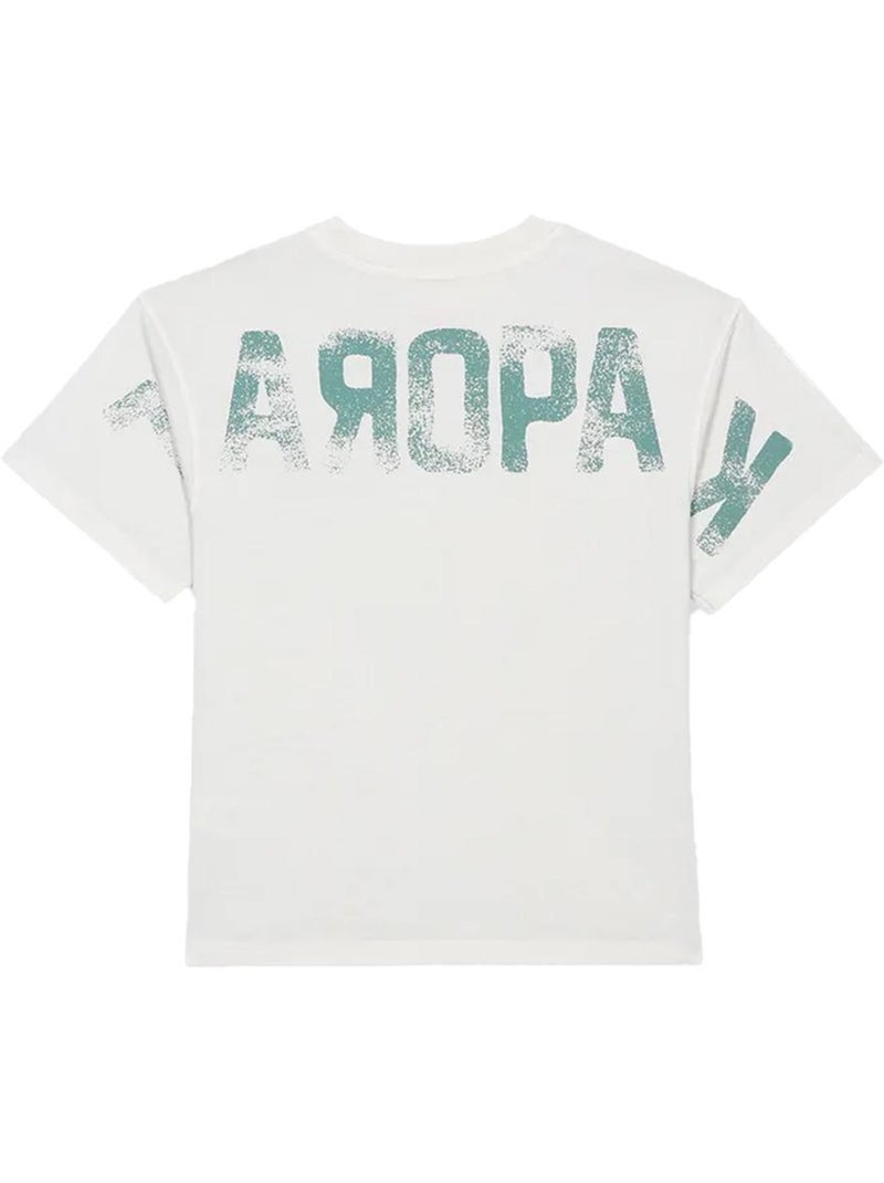 Kaporal Obar T-shirt Wit/Groen voor Jongens Wit - Kiabi