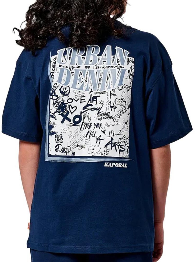 Kaporal Orion T-shirt voor jongens, marineblauw Marineblauw - Kiabi