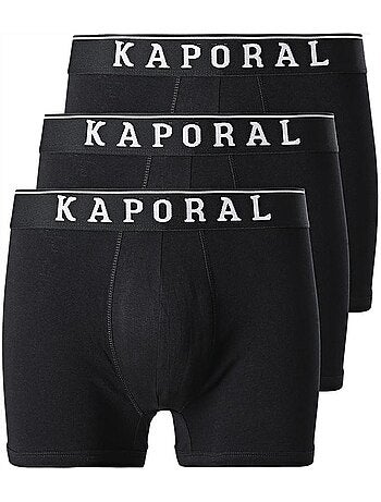 Kaporal QUADMH Heren Boxershorts Zwart - 3-pack