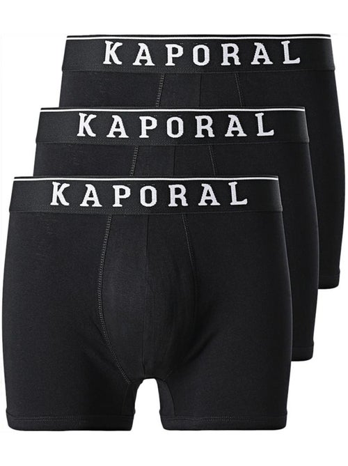Kaporal QUADMH Heren Boxershorts Zwart - 3-pack - Kiabi